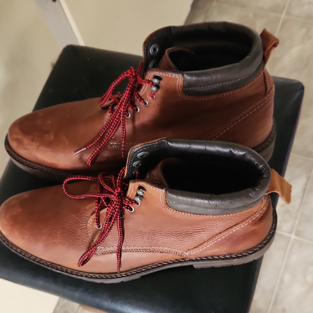 Johnson And Murphy Brown Leather Men's Boots